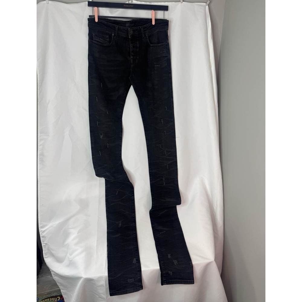 Diesel Black Gold Skinny Stacked Jeans 32x48 | Designer Denim Streetwear. 32x48!